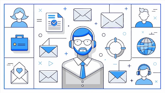 Kontakt — ikona telefonu i e‑mail